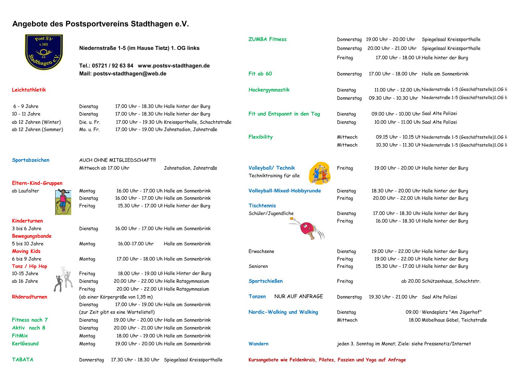 Angebotsübersicht PostSV ab November 2025